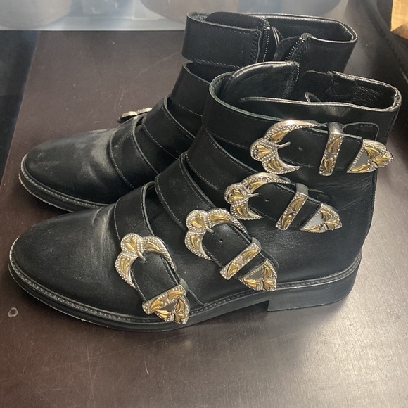 Maje Jackpot Buckle Boots Sz 39 - Picture 4 of 16